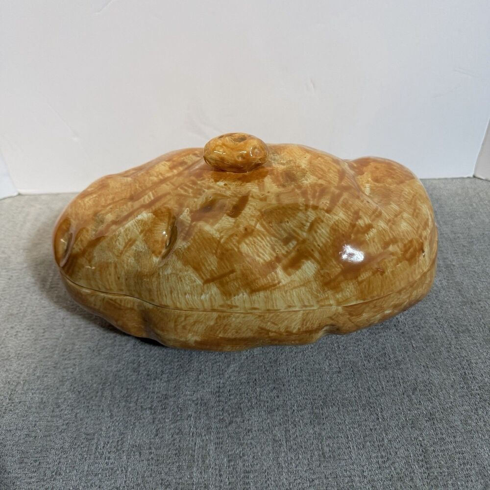 Ceramic Dish with Lid Potato Shape